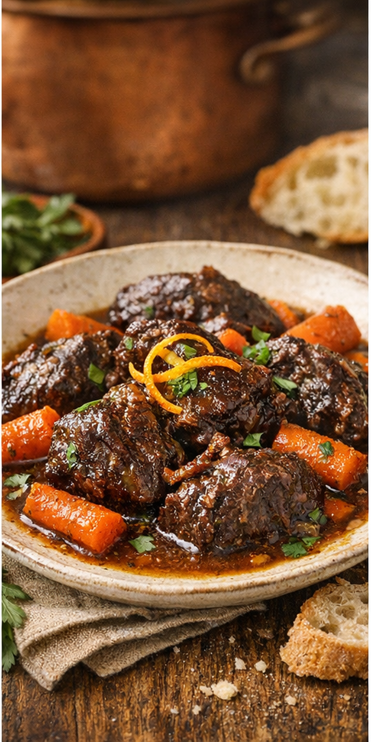Beef Cheek Stew with Carrots